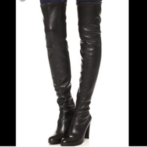 Stuart Weitzman OTK Black Highland boots 8.5